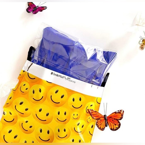 😊20 Happy Face Designer Poly Mailers 10x13 - Picture 2 of 3